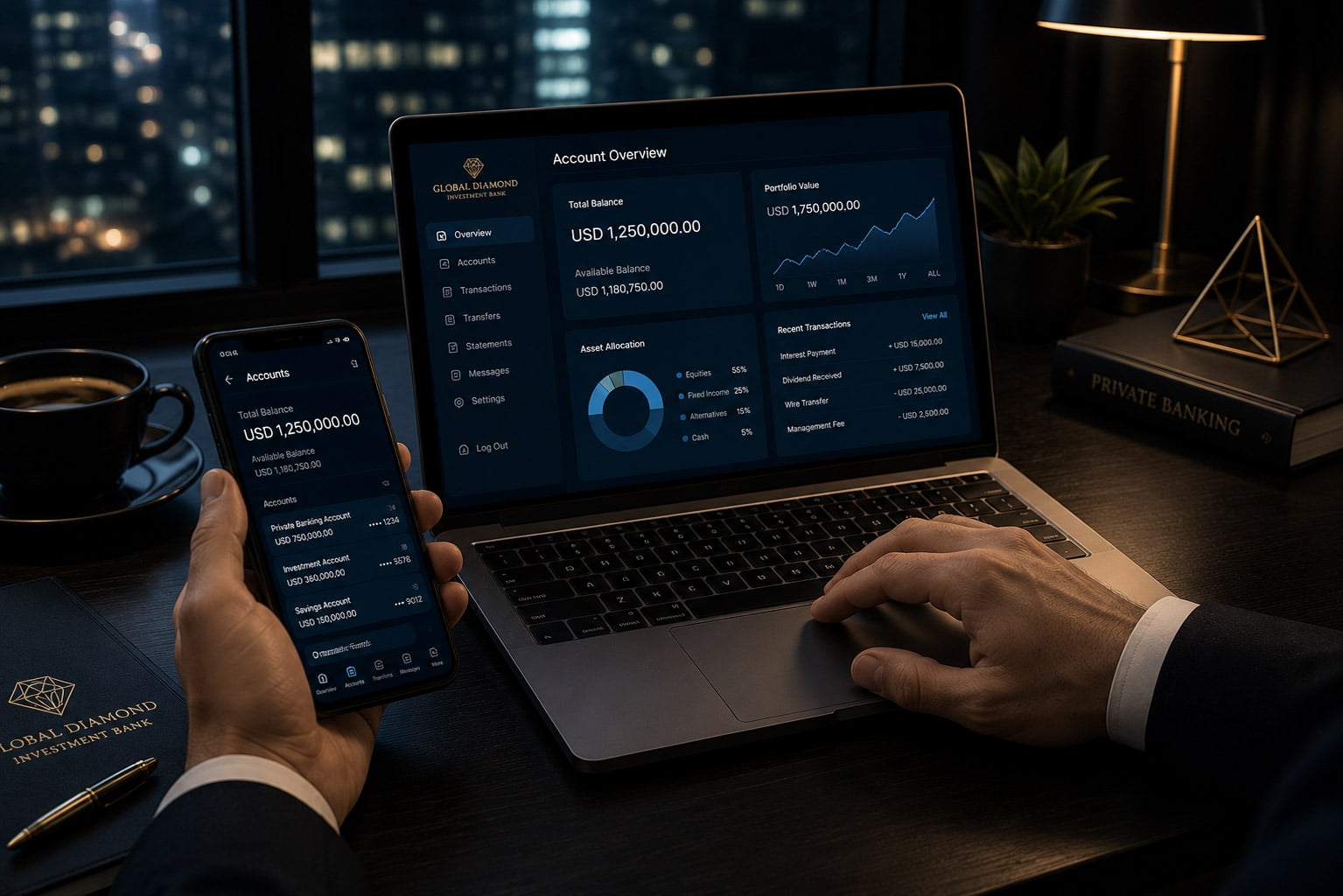 Investment portfolio and private banking review