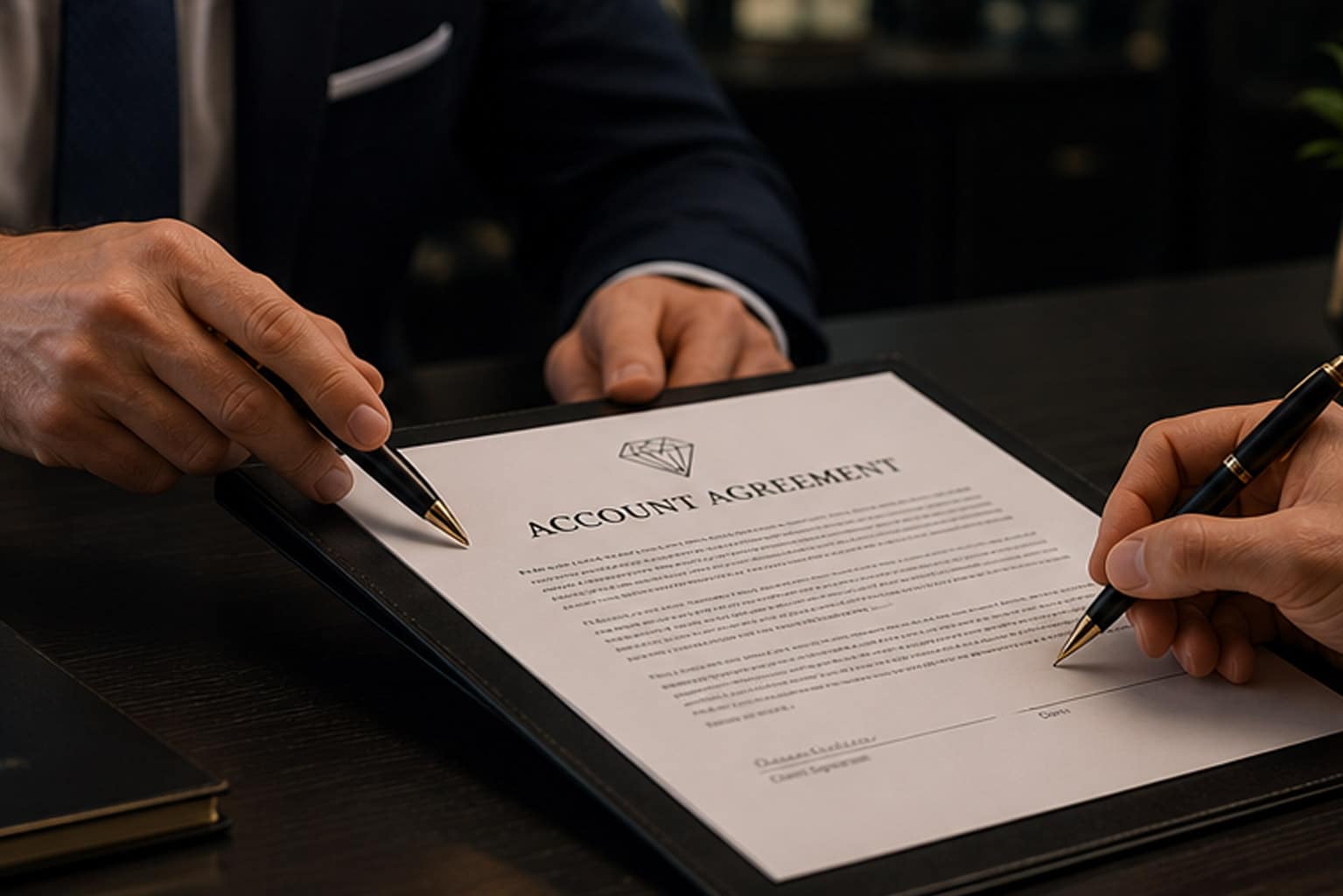 Account agreement and verification
