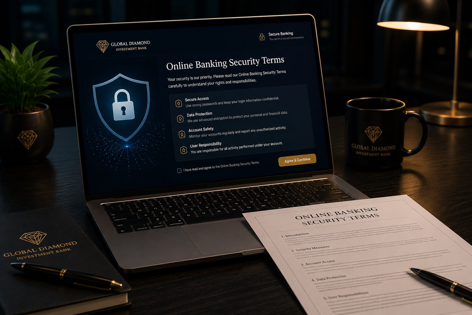 Online banking security terms image placeholder