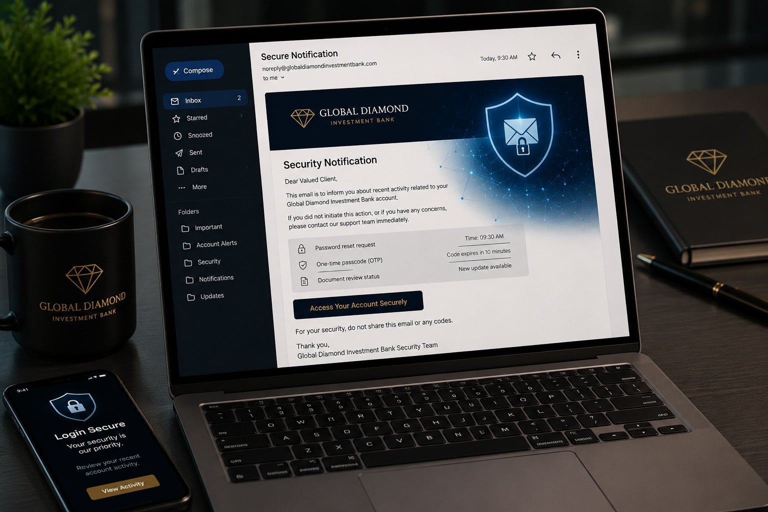 Email security and notification  review